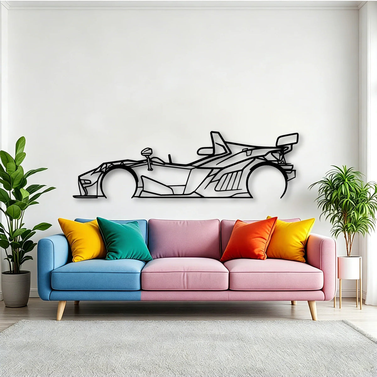 X BOW Classic Silhouette Metal Wall Art - Tinvibe