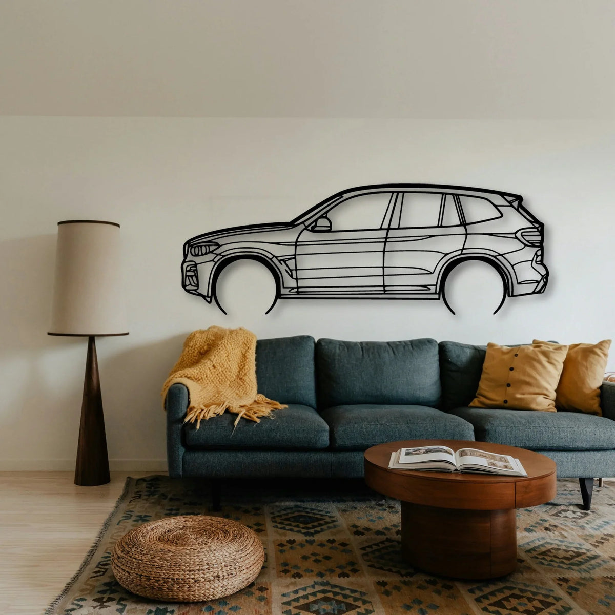 X3 M40I Classic Silhouette Metal Wall Art - Tinvibe