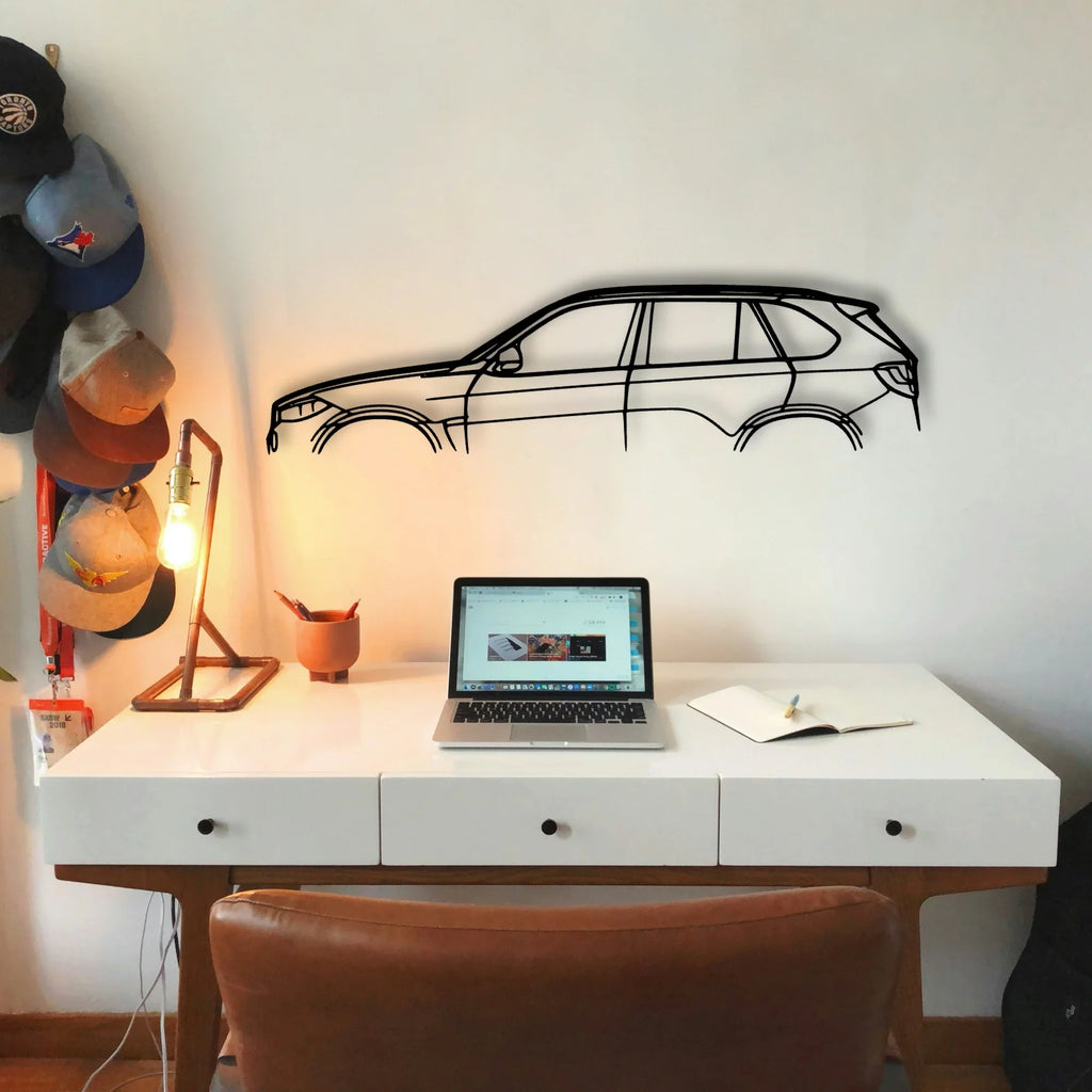 X5 2018 Classic Silhouette Metal Wall Art - Tinvibe