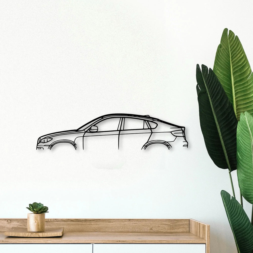 X6 2013 Classic Silhouette Metal Wall Art - Tinvibe