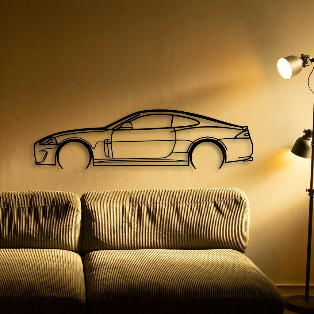 XK Classic Silhouette Metal Wall Art - Tinvibe