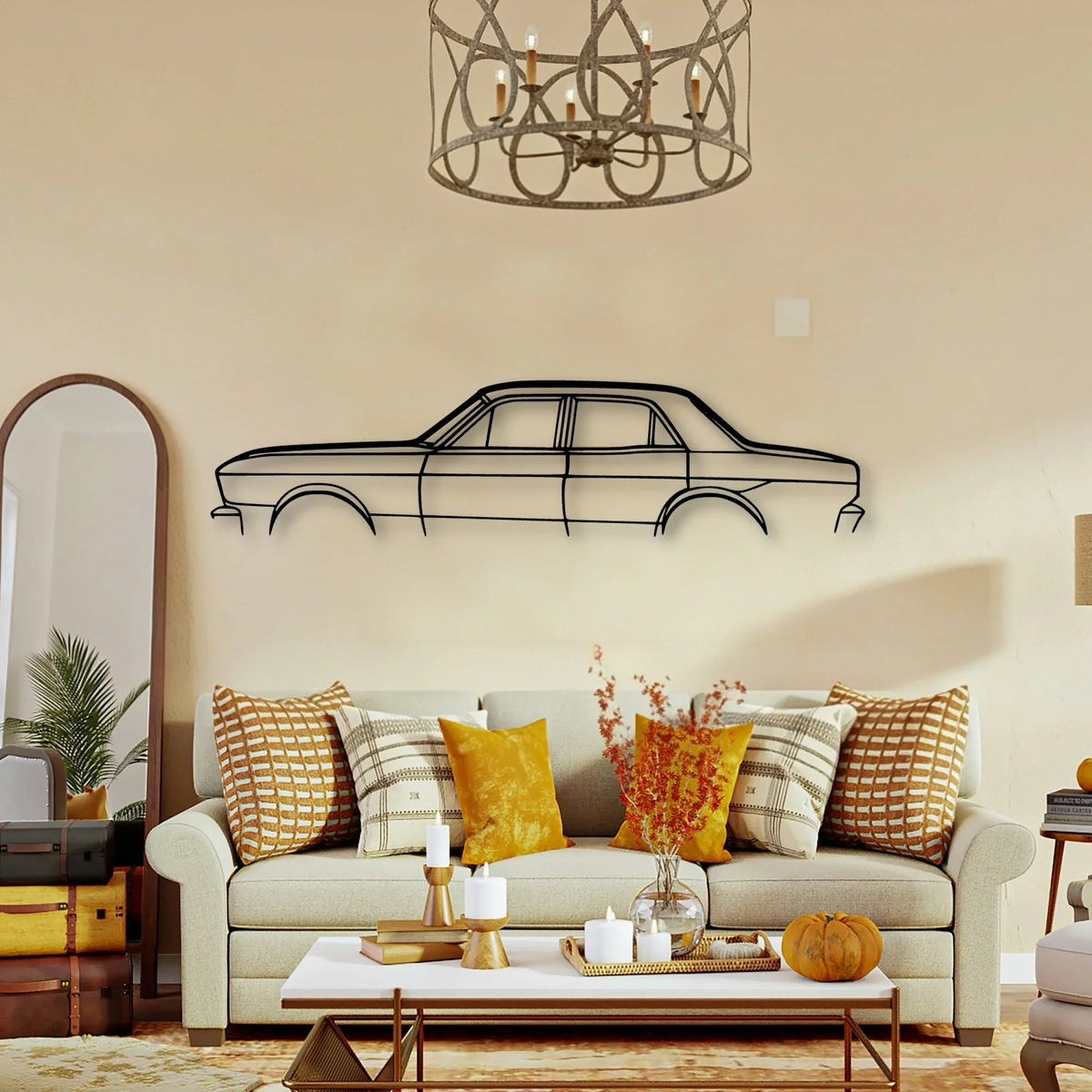 XR FAIRMONT 1967 Classic Silhouette Metal Wall Art - Tinvibe