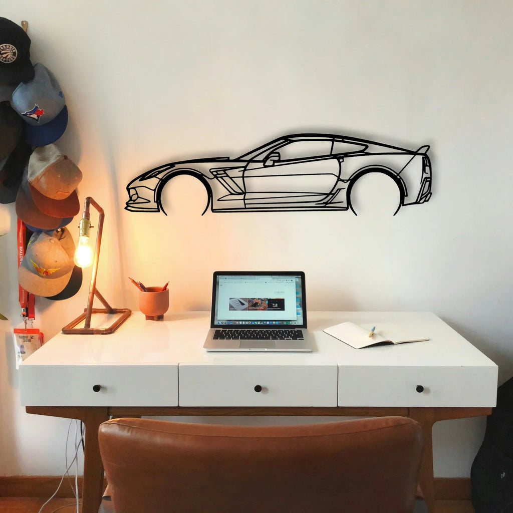 Z06 2LZ 2016 Classic Silhouette Metal Wall Art - Tinvibe