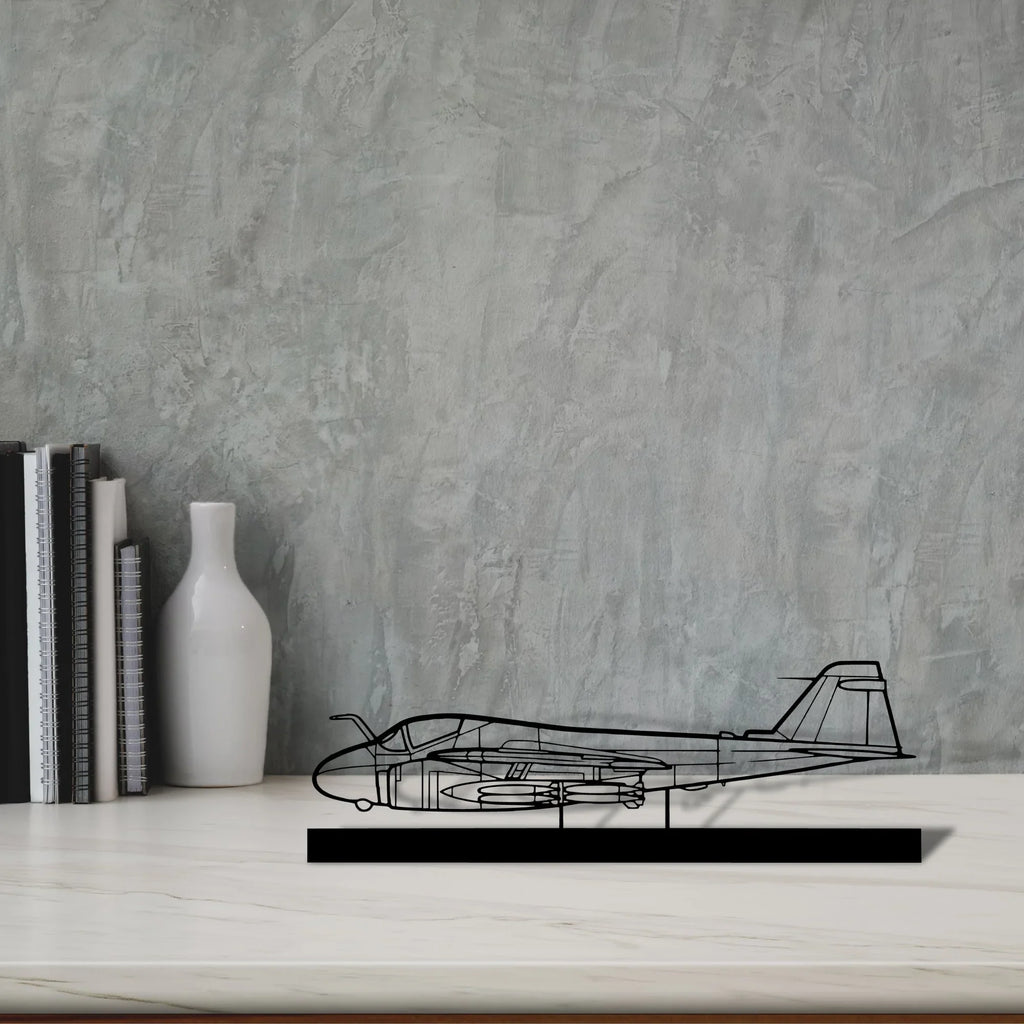a-6-intruder-3 Silhouette Metal Art Stand - Tinvibe