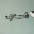 A350 3 Classic Aircraft Silhouette Metal Wall Art - Tinvibe