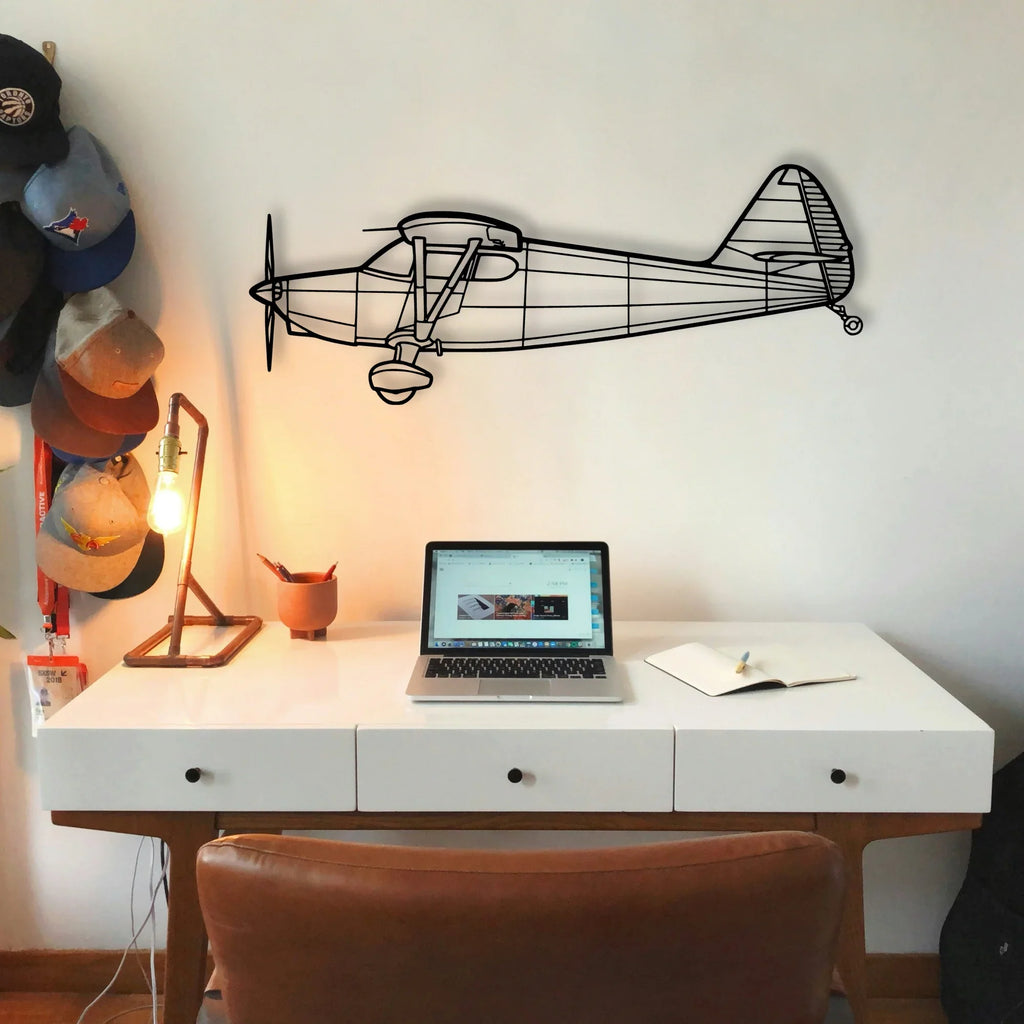 A350 3 Classic Aircraft Silhouette Metal Wall Art - Tinvibe