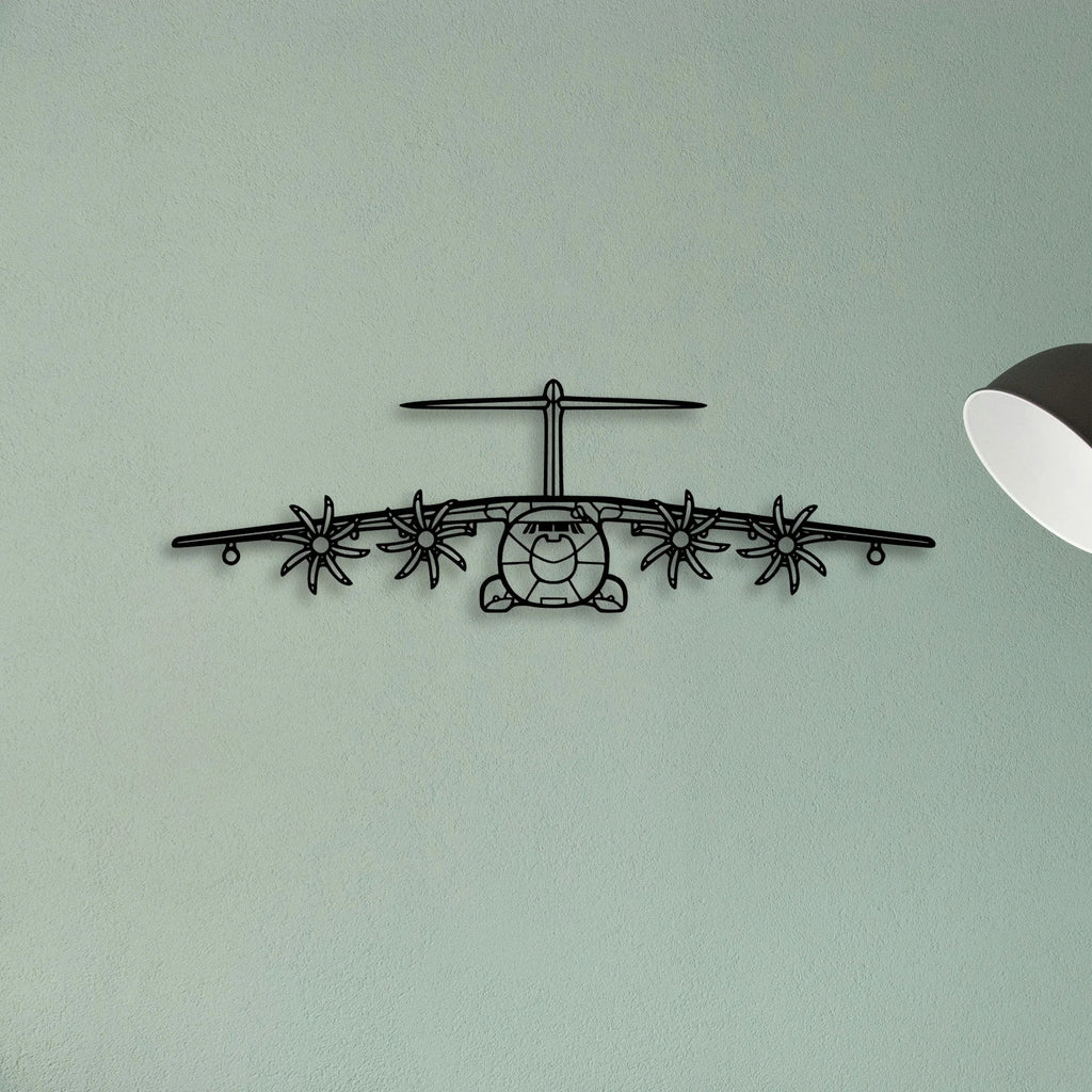 A400M Atlas 2 Classic Aircraft Silhouette Metal Wall Art - Tinvibe