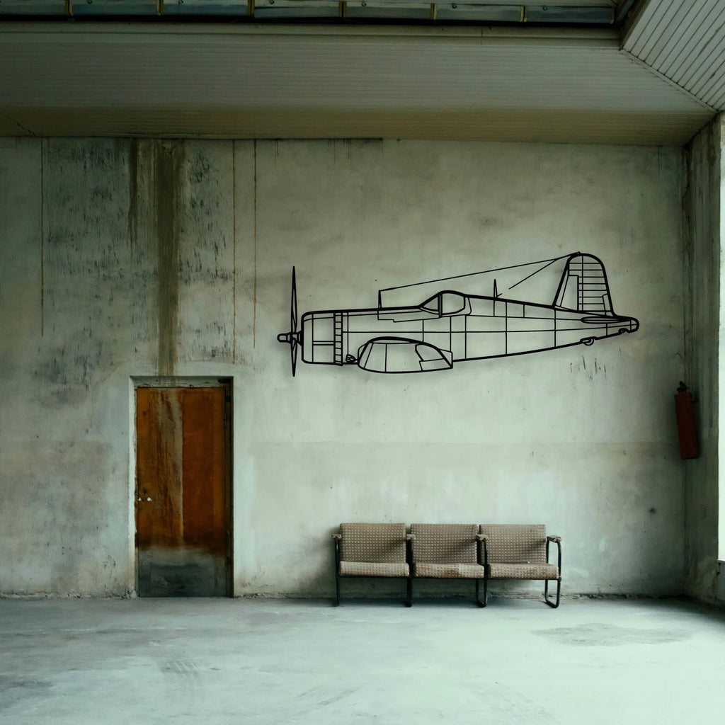 A6M2 Zero Classic Aircraft Silhouette Metal Wall Art - Tinvibe