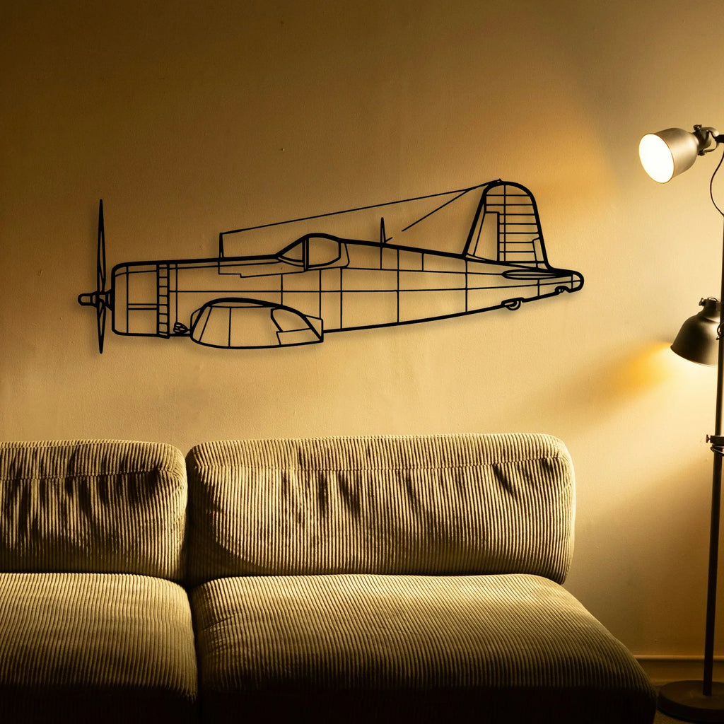 A6M2 Zero Classic Aircraft Silhouette Metal Wall Art - Tinvibe
