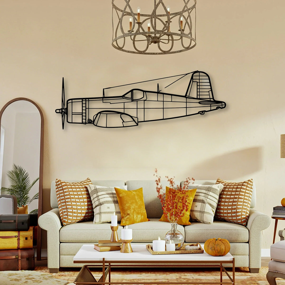 A6M2 Zero Classic Aircraft Silhouette Metal Wall Art - Tinvibe