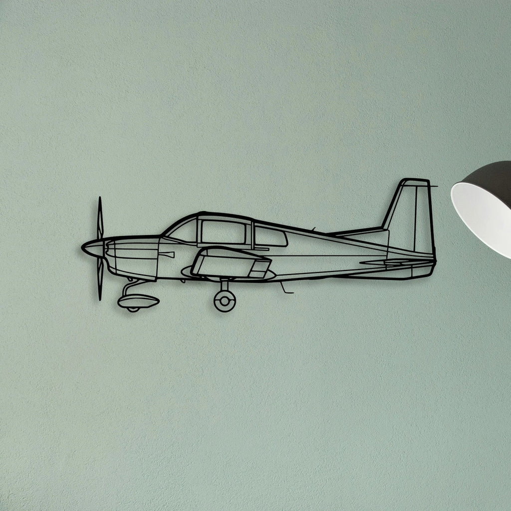 Aa 5 Classic Aircraft Silhouette Metal Wall Art - Tinvibe