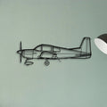 Aa 5 Classic Aircraft Silhouette Metal Wall Art - Tinvibe