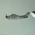 AC 130J Ghostrider 3 Classic Aircraft Silhouette Metal Wall Art - Tinvibe