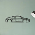 Audi R8 V10 Classic Silhouette Metal Wall Art - Tinvibe