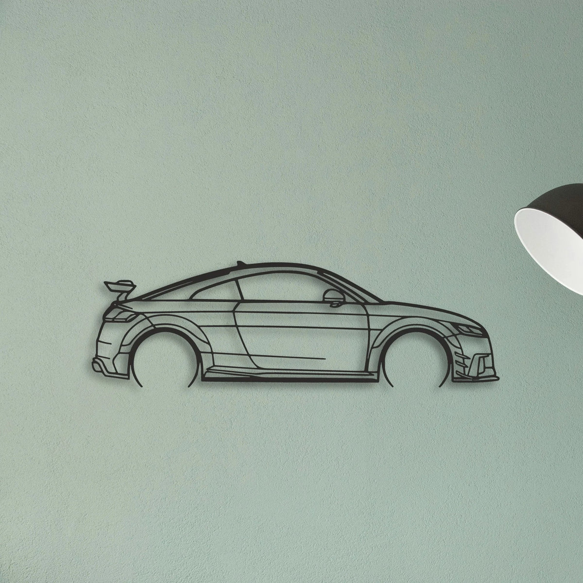 Audi TT Classic Silhouette Metal Wall Art - Tinvibe