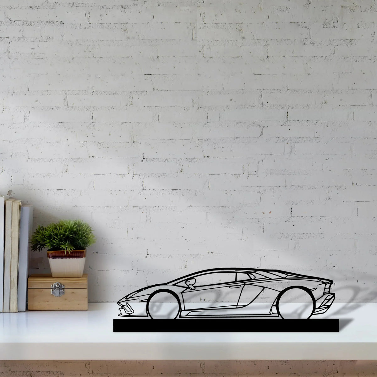 aventador-s-2019 Silhouette Metal Art Stand - Tinvibe