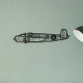B 25H 2 Classic Aircraft Silhouette Metal Wall Art - Tinvibe