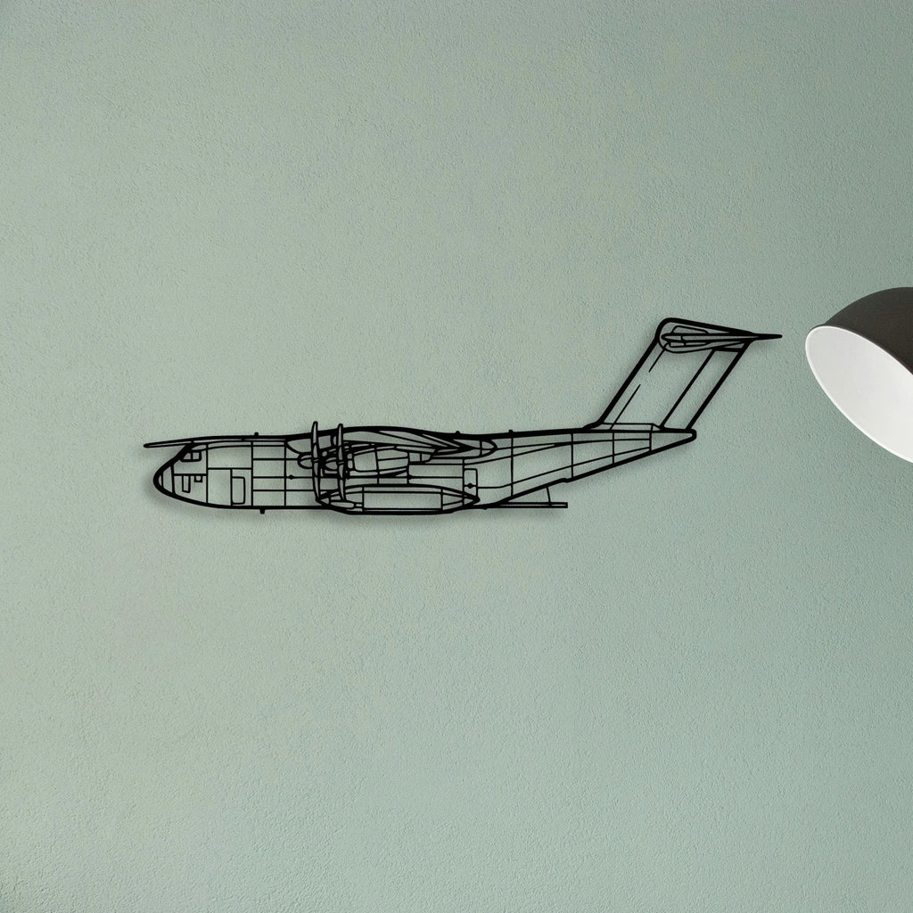 B737 300 2 Classic Aircraft Silhouette Metal Wall Art - Tinvibe