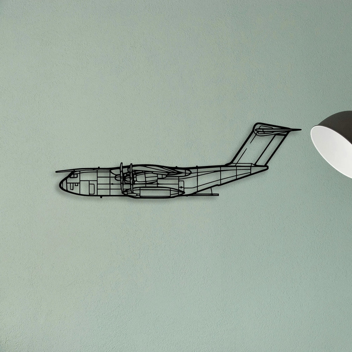 B737 300 2 Classic Aircraft Silhouette Metal Wall Art - Tinvibe
