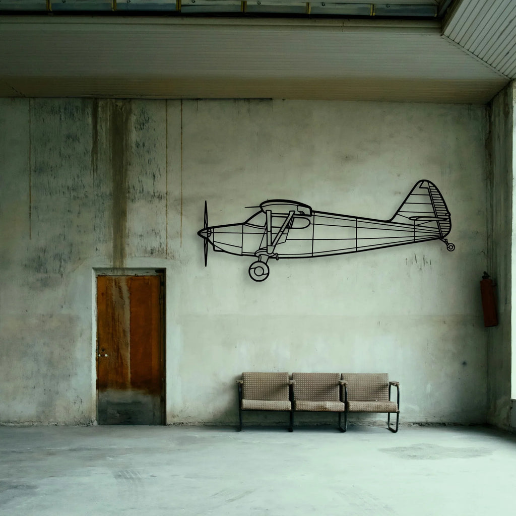 Bell 212 Sentry 2 Classic Aircraft Silhouette Metal Wall Art - Tinvibe