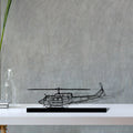 bell-212-sentry Silhouette Metal Art Stand - Tinvibe