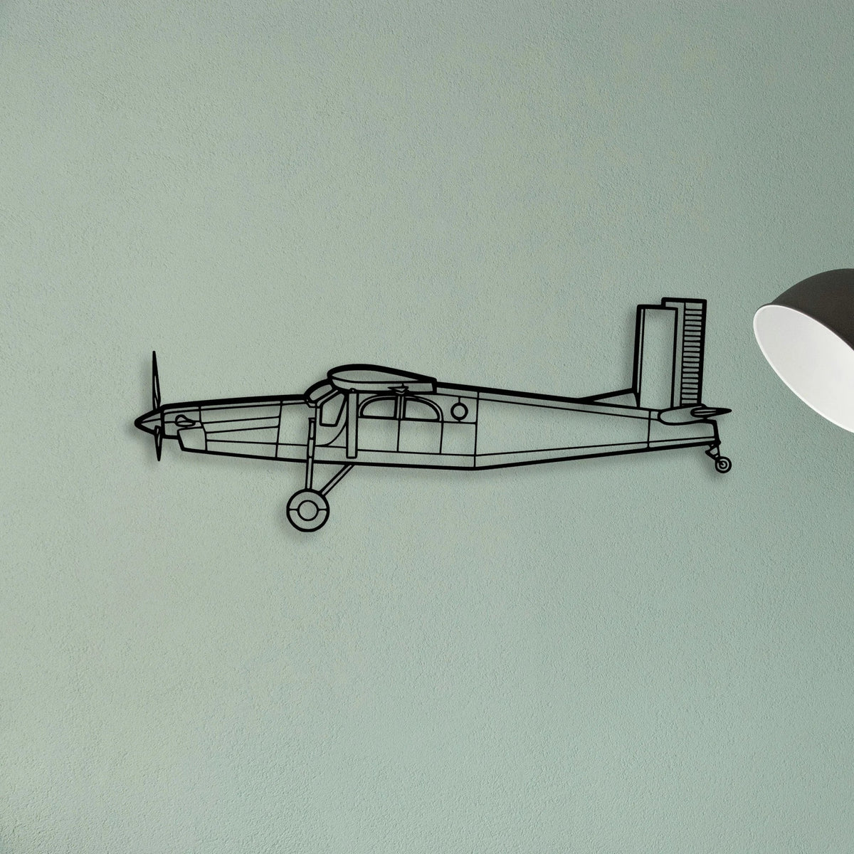 Bellanca Champion 7ECA Classic Aircraft Silhouette Metal Wall Art - Tinvibe