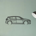 BMW 135i F40 Classic Silhouette Metal Wall Art - Tinvibe