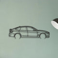 BMW 330 GT Classic Silhouette Metal Wall Art - Tinvibe