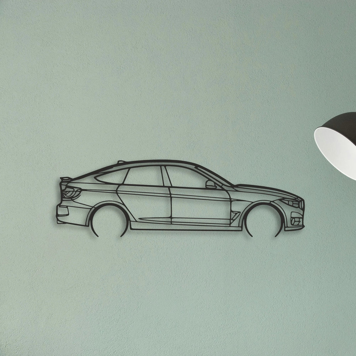 BMW 330 GT Classic Silhouette Metal Wall Art - Tinvibe