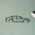 BMW 750i Classic Silhouette Metal Wall Art - Tinvibe