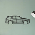 BMW X3 Classic Silhouette Metal Wall Art - Tinvibe