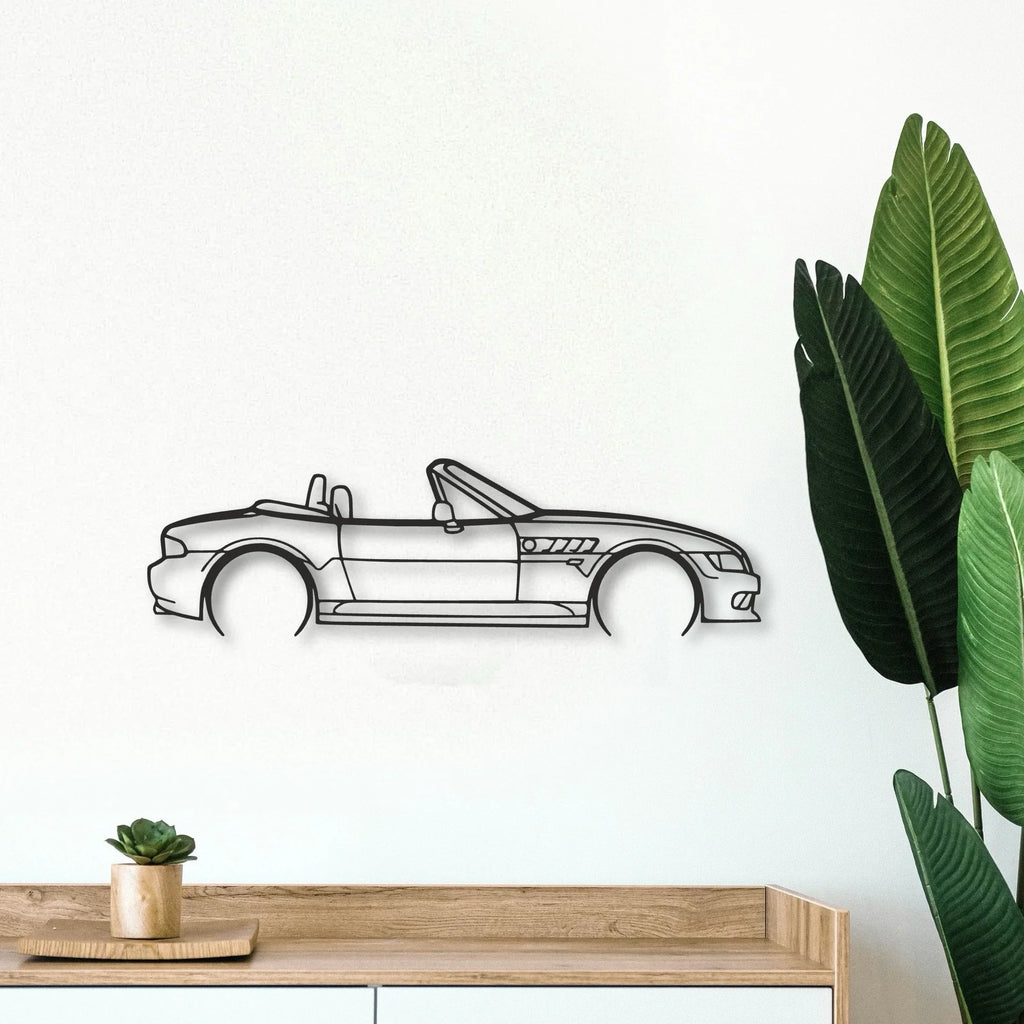 BMW Z3 Classic Silhouette Metal Wall Art - Tinvibe