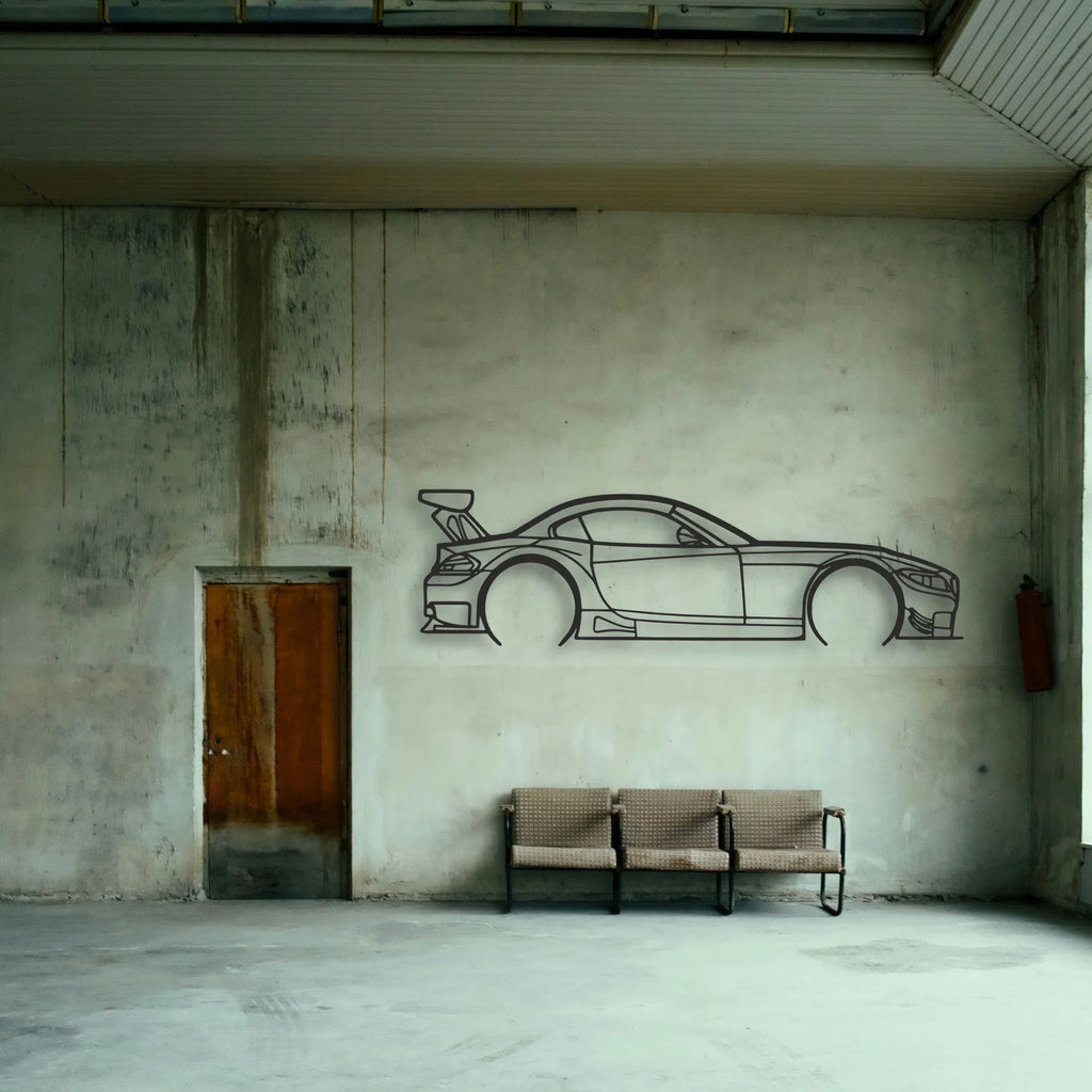 BMW Z4 E89 Classic Silhouette Metal Wall Art - Tinvibe