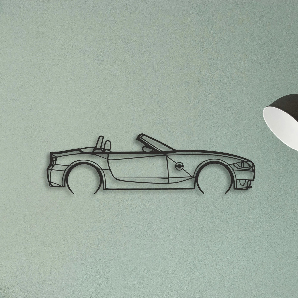 BMW Z4M Roadster Classic Silhouette Metal Wall Art - Tinvibe