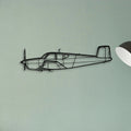 Bonanza K35 Classic Aircraft Silhouette Metal Wall Art - Tinvibe