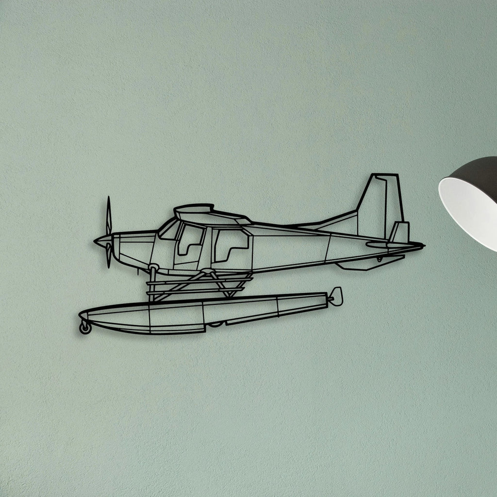 Bush Hawk Xp Classic Aircraft Silhouette Metal Wall Art - Tinvibe