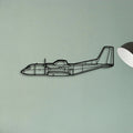 C 160 Classic Aircraft Silhouette Metal Wall Art - Tinvibe