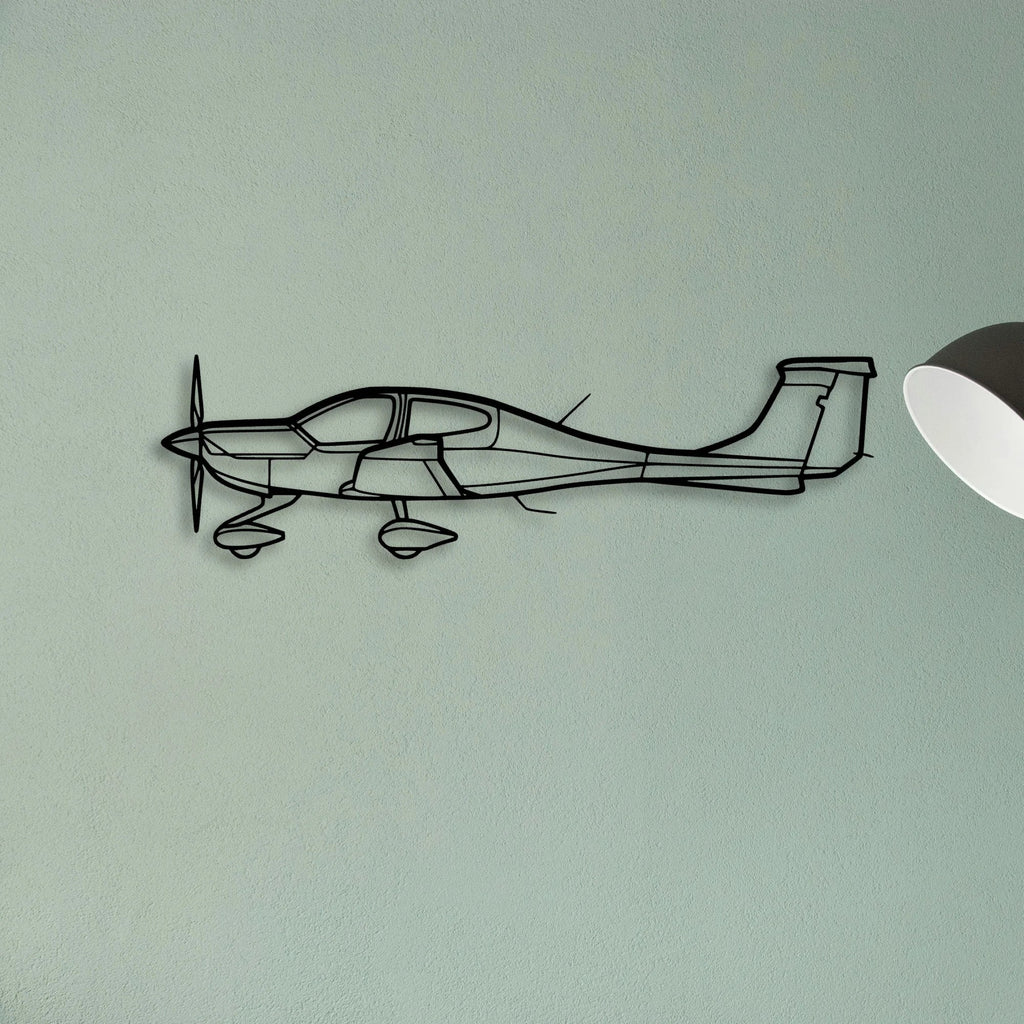 C 165 Classic Aircraft Silhouette Metal Wall Art - Tinvibe
