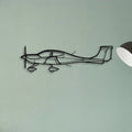 C 165 Classic Aircraft Silhouette Metal Wall Art - Tinvibe
