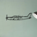 C 5 Galaxy 2 Classic Aircraft Silhouette Metal Wall Art - Tinvibe