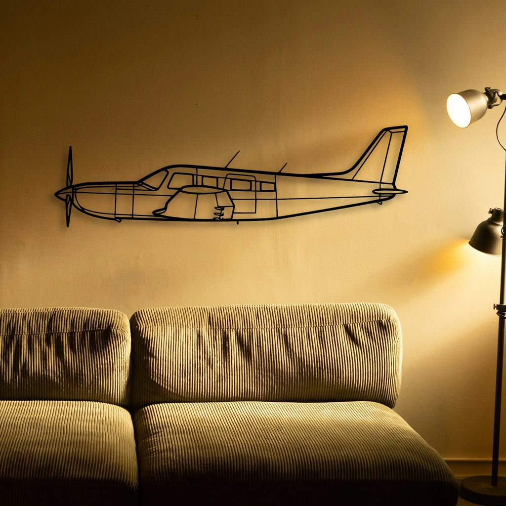 C 5 Galaxy 2 Classic Aircraft Silhouette Metal Wall Art - Tinvibe