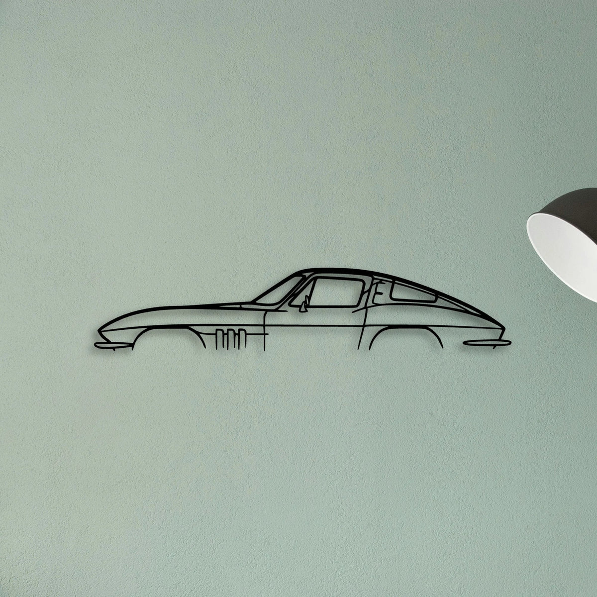 C2 Classic Silhouette Metal Wall Art - Tinvibe