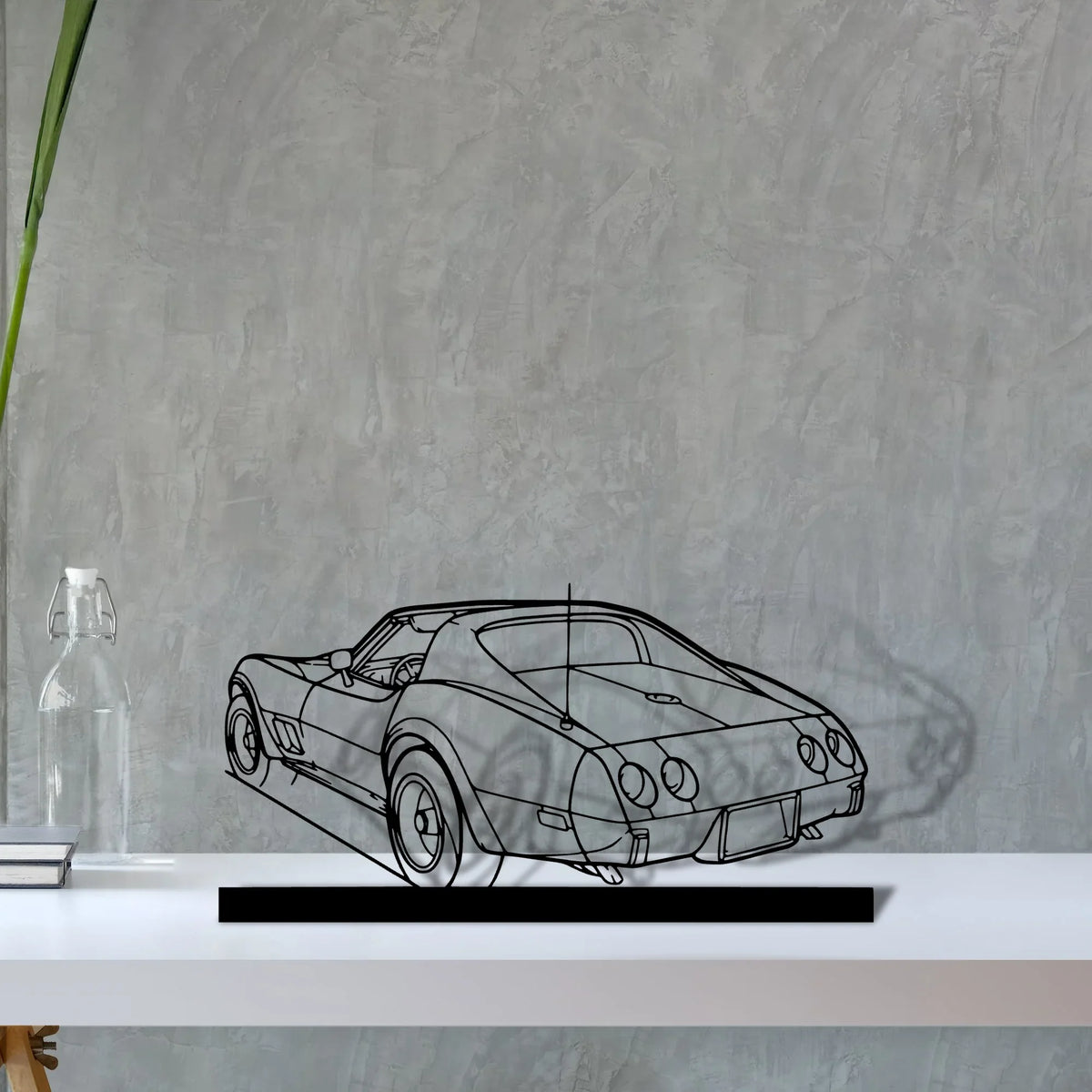 c3-1976 Silhouette Metal Art Stand - Tinvibe