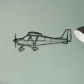 C42B 2 Classic Aircraft Silhouette Metal Wall Art - Tinvibe