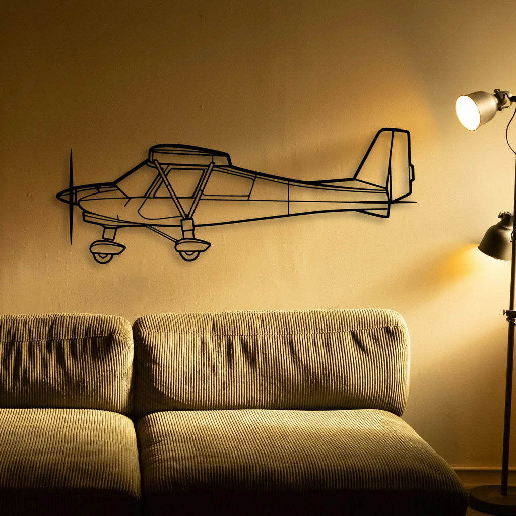 C42B 2 Classic Aircraft Silhouette Metal Wall Art - Tinvibe