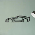 C7 Z06 2 Classic Silhouette Metal Wall Art - Tinvibe