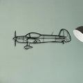 Cap 10 2006 Classic Aircraft Silhouette Metal Wall Art - Tinvibe