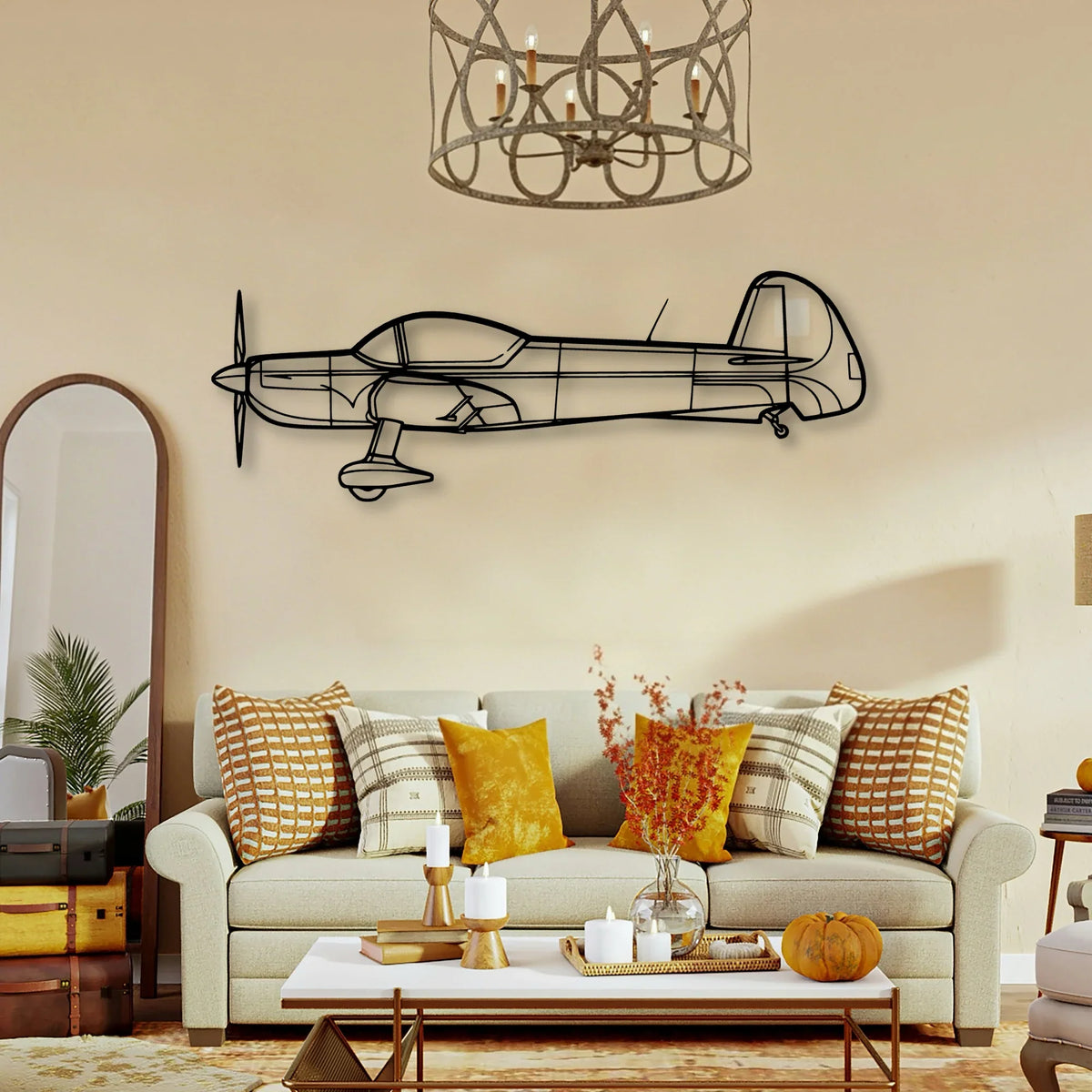 Cap 10 2006 Classic Aircraft Silhouette Metal Wall Art - Tinvibe