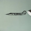 Cf 104 Classic Aircraft Silhouette Metal Wall Art - Tinvibe