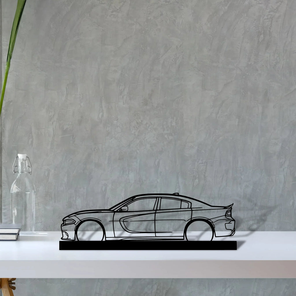 charger-2017-srt Silhouette Metal Art Stand - Tinvibe